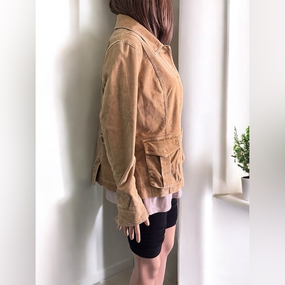 Eddie Bauer Corduroy Jacket. Beige. Light Brown. Tan - Picture 5 of 7
